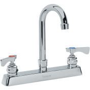 Krowne Royal Series 8" Center Deck Mount Faucet, 3-1/2" Gooseneck Spout, 15-525L