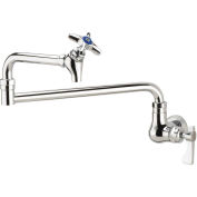 Krowne Royal Series Wall Mount Pot Filler Faucet, 12" Jointed Spout, 16-179L