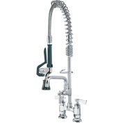 Krowne Royal Series Deck Mount Space Saver Pre-Rinse w/ Add-On Faucet, 8" Spout, 18-408L