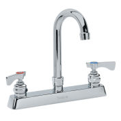 Krowne Royal Series 8" Center Deck Mount Faucet, 6" Gooseneck Spout, 15-501L