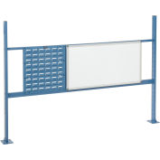 18"W Louver and 36"W Whiteboard Mounting Kit for 72"W Workbench - Blue