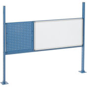 18"W Pegboard and 36"W Whiteboard Mounting Kit for 60"W Workbench- Blue