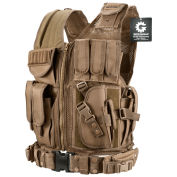 Loaded Gear VX-200 Tactical Right Hand Vest, Dark Earth