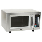Nexel Commercial Microwave Oven, 0.9 Cu. Ft., 1000 Watts, Touch Control, Stainless Steel