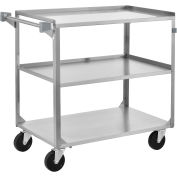 Utility Cart 39-1/4 x 22-3/8 x 37-1/4 500 Lb Cap Stainless Steel