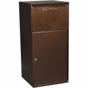 dVault Collection Vault Mailbox and Parcel Drop, Free Standing, Front Access, Copper Vein