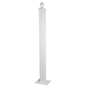 dVault Side Mount/Above Ground Post for Weekend Away Vault, White
