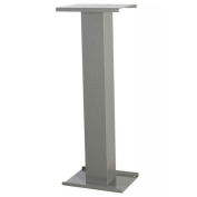 dVault Top Mount/Above Ground Post for Weekend Away/Mail Protector Gray