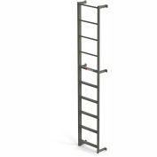 EGA DS6 Steel Side Step, Dock Ladder, 6 Step, Gray