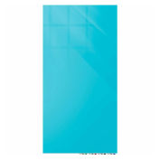 Ghent® Aria 4'W x 6'H Magnetic Glass White Board - Blue