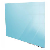 Ghent® Aria 4'W x 4'H Magnetic Glass White Board - Blue