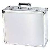 Executive Aluminum Storage Case, 19"L x 16"W x 7-3/8"H, Silver