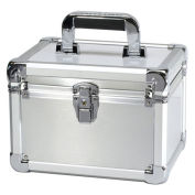 Executive Aluminum Storage Case, 11"L x 8-1/2"W x 7-3/4"H, Silver