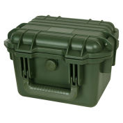 Cape Buffalo Waterproof Utility Case, 11-3/4"L x 9-3/4"W x 7-3/4"H, Green