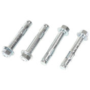 Hex Nut Sleeve Anchor Concrete Mounting Kit - 3/4" x 4-1/4" - Steel - Zinc Plated - Pkg of 4
