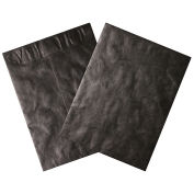 Tyvek Self-Seal Colored Envelopes, 12" x 15-1/2", End Opening, Black, 100 Pack, TYC1215B