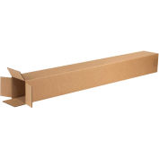 4" x 4" x 38" Tall Corrugated Boxes, Kraft - Pkg Qty 25