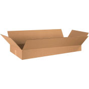 36" x 16" x 5" Flat Corrugated Boxes, Kraft - Pkg Qty 15