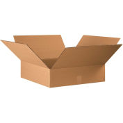 18" x 18" x 5" Flat Corrugated Boxes, Kraft - Pkg Qty 25