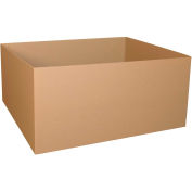 48"x40"x24" Double Wall Gaylord Bottom, Kraft, 5 Pack