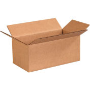 10 x 5 x 4" Cardboard Corrugated Boxes, Kraft - Pkg Qty 25
