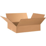 28" x 16" x 5" Flat Corrugated Boxes, Kraft - Pkg Qty 25