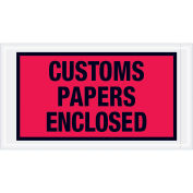 Full Face Envelopes, "Custom Papers Enclosed", Red, 5-1/2 x 10", 1000/Case, PL447
