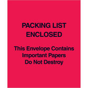 Full Paper Face Envelopes, "This Envelope Contains...", Red, 5 x 6", 1000/Case, PL485