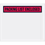 Panel Face Envelopes, "Packing List Enclosed", Red, 10 x 12", 500/Case, PL435