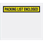 Panel Face Envelopes, "Packing List Enclosed", Yellow, 6 x 7", 1000/Case, PL490