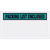 Panel Face Envelopes, "Packing List Enclosed", Green, 5-1/2 x 10", 1000/Case, PL432