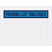 Panel Face Envelopes, "Packing List Enclosed", Blue, 4-1/2 x 10", 1000/Case, PL488