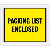 Full Face Envelopes, "Packing List Enclosed", Yellow, 10 x 12", 500 Pack, PL428