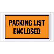 Full Face Envelopes, "Packing List Enclosed", Orange, 5-1/2 x 10", 1000/Case, PL426