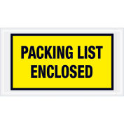Full Face Envelopes, "Packing List Enclosed", Yellow, 5-1/2 x 10", 1000/Case, PL425