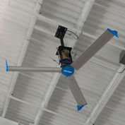 Blue Giant Falcon III HVLS Fan, 10 Ft. Dia., 1 HP, 230V, 3PH, w/Mounting Equipment
