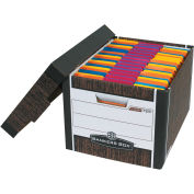 R-Kive File Storage Box, 15"L x 12"W x 10"H, Wood Grain, FSB100