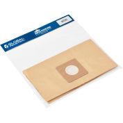 Global Industrial Paper Filter Bag for 6.6 Gallon Wet Dry Vacuum - Pkg Qty 5