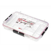 Waterproof Tackle Box 3-15 Compartments, 13-25/32"L x 9-1/16"W x 2-5/16"H