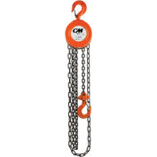 CM Series 622 Hand Chain , 30Ft Lift, 1 Ton Cap.