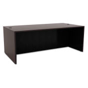 Alera Wood Desk Shell, 71"W x 35-1/2"D x 29-5/8"H, Espresso, Valencia Series