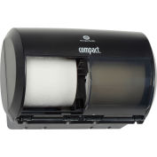 Georgia-Pacific 56784 Compact Side-By-Side Double Roll Bathroom Tissue Dispenser, Black