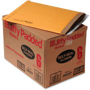 Sealed Air Jiffy Padded Self Seal Mailer, #6, 12-1/2" x 19", Natural Kraft, 50/CTN