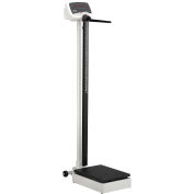 Digital Physician Scale with Height Rod, 600 Lbs Capacity, 11-1/2"L x 24-5/16"W x 51-1/2"H