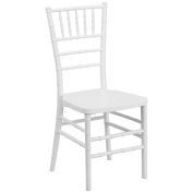 Stacking Chiavari Chair, Resin, White