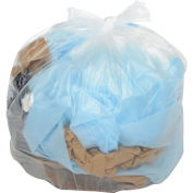 7-10 Gallon Medium Duty Clear Trash Bags, 0.6 Mil, 500 Bags/Case