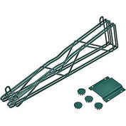 Nexel 21" Double Arm Fixed Wall Bracket, Green Epoxy Finish