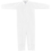 Disposable Microporous Coverall, Open Wrists/Ankles, White, Medium, 25/Case