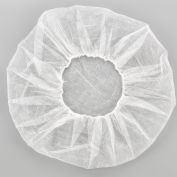 Global Industrial Polypropylene Bouffant Cap, 28", White, 100/Bag