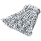 Rubbermaid FGA41206WH00 Medium Web Foot Cotton/Synthetic Wet Finish Mop W/ 1" Headband - Pkg Qty 6